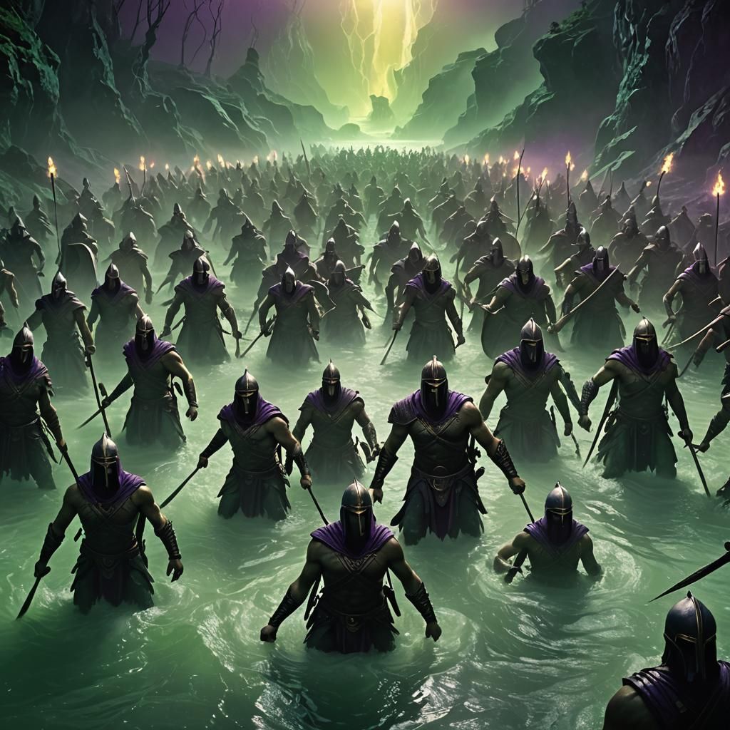 Spectral Greek Warriors in the Underworld