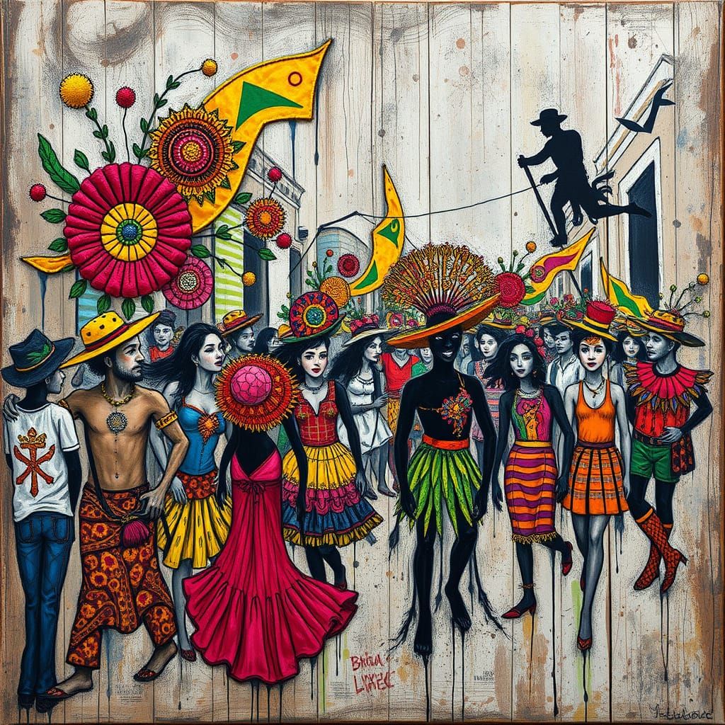Vibrant Carnival Celebration in Brasil