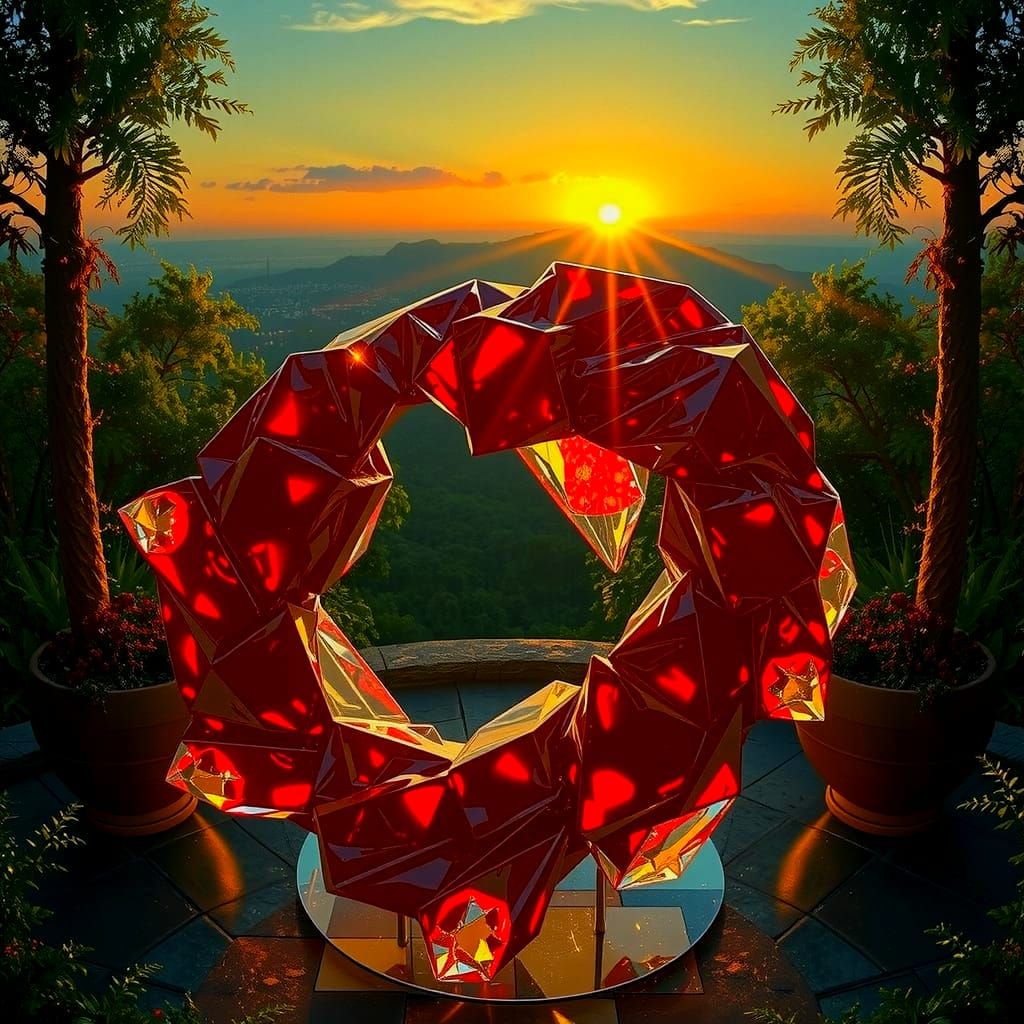 Hyperrealistic Sculpture in Vivid Colors