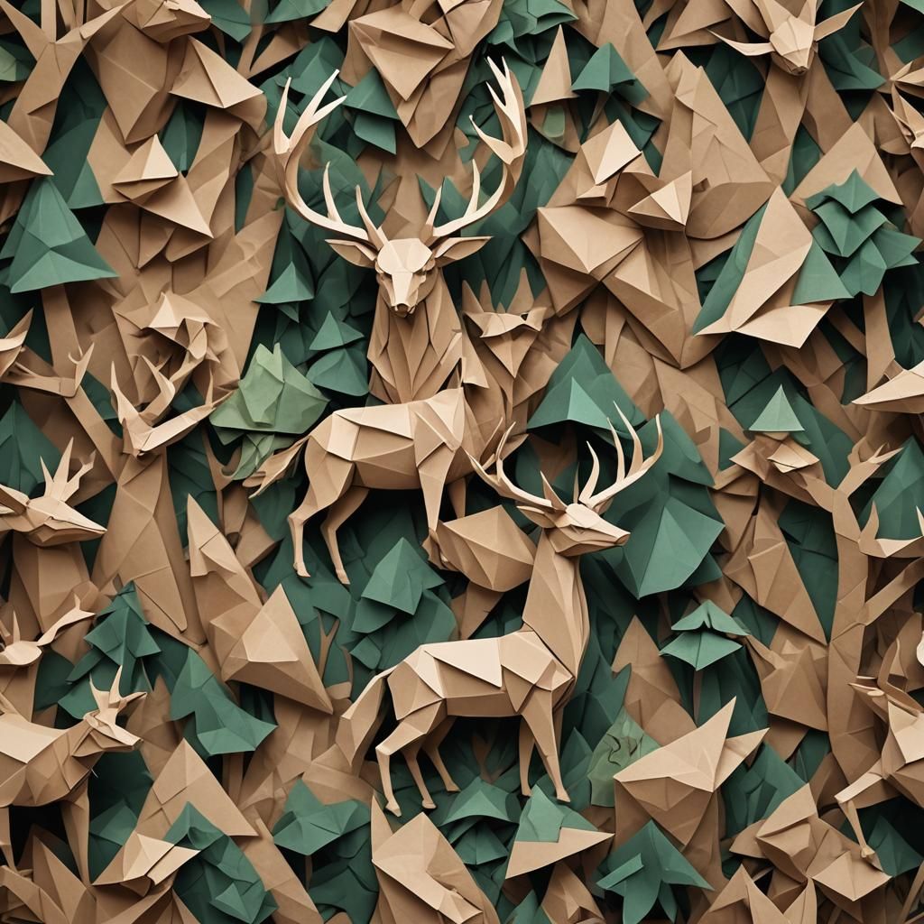 Origami Papercraft of Herne the Hunter