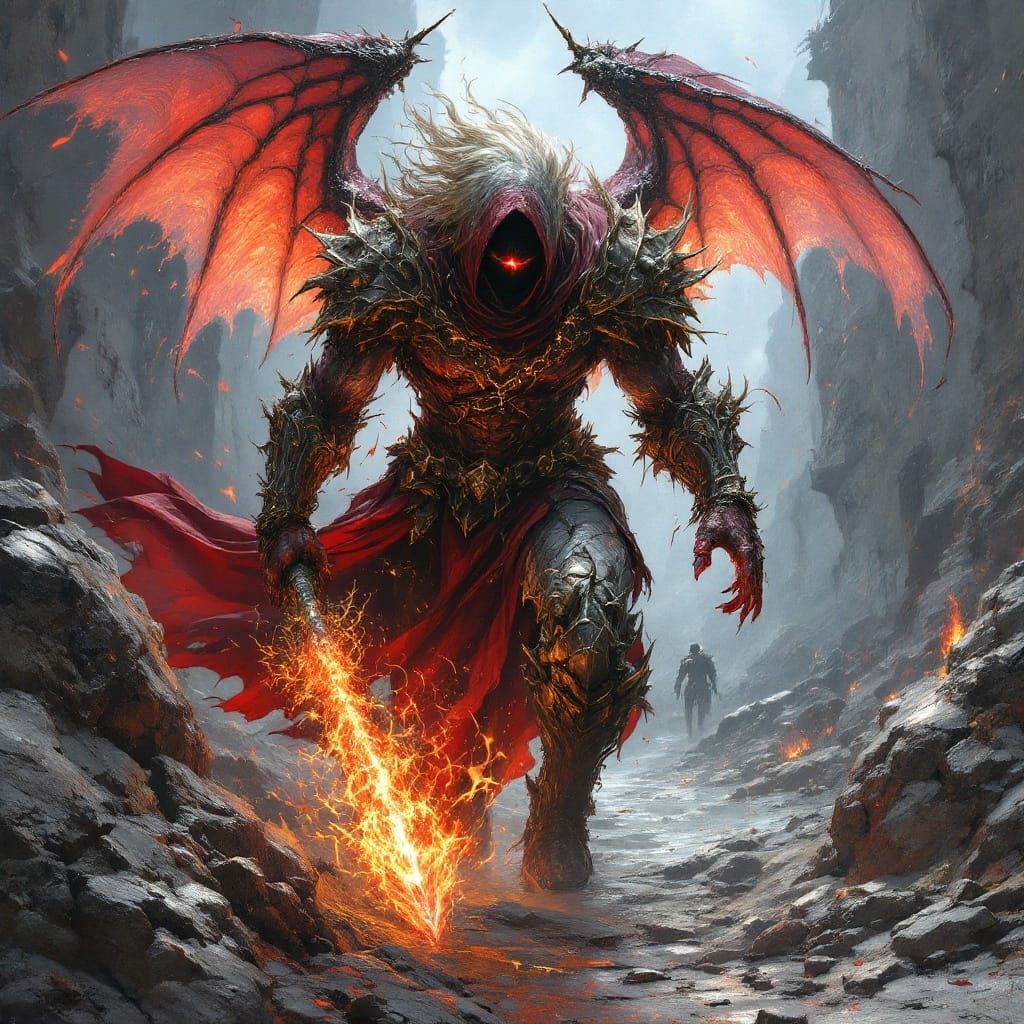 Royo in Fiery Demon Form