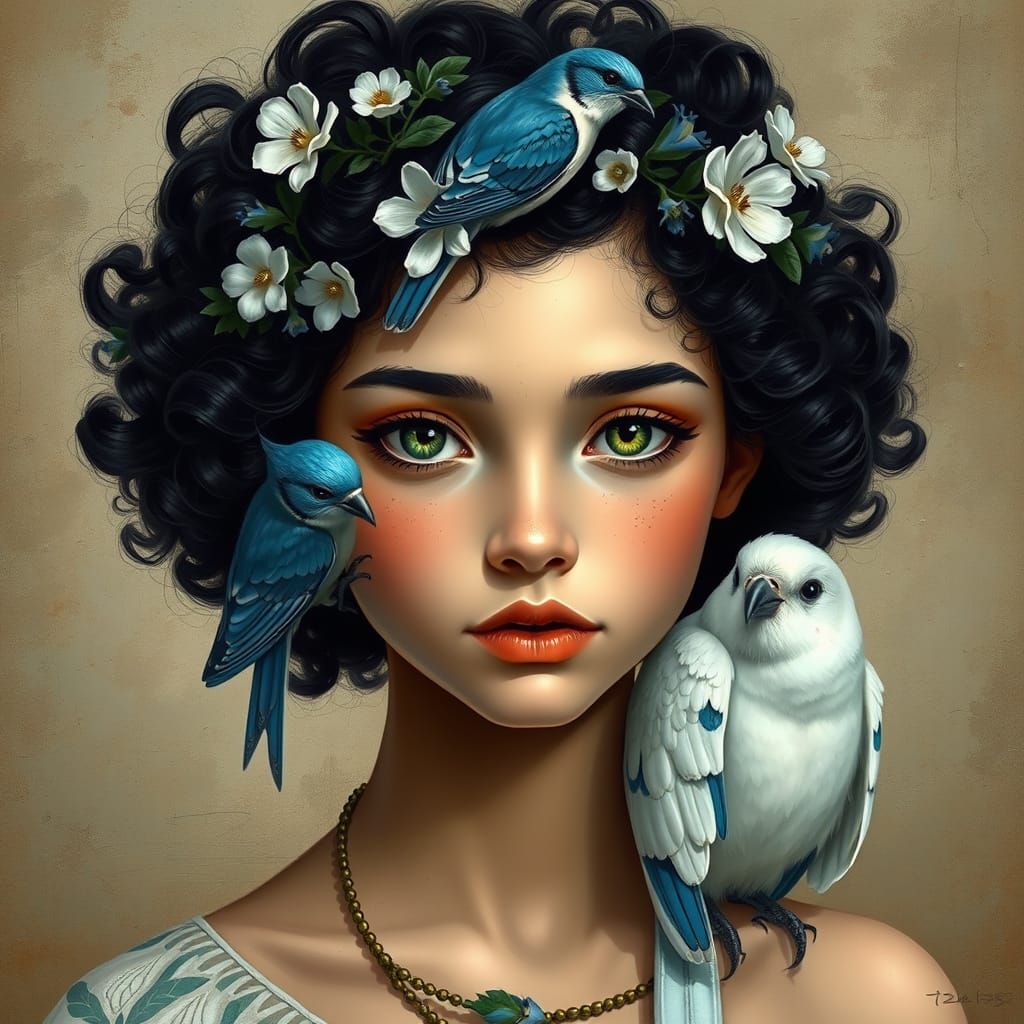 Lovely Bird Lady