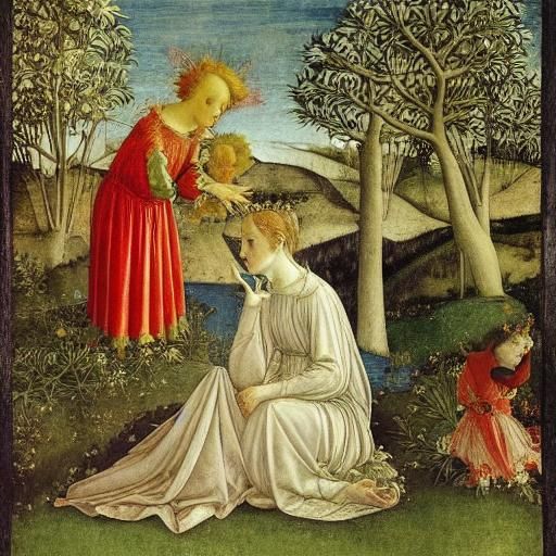 Vampire Fairy in Renaissance Style