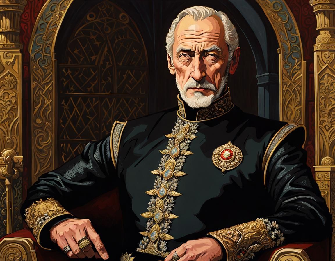 Stern Portrait of a Man in Black Leather