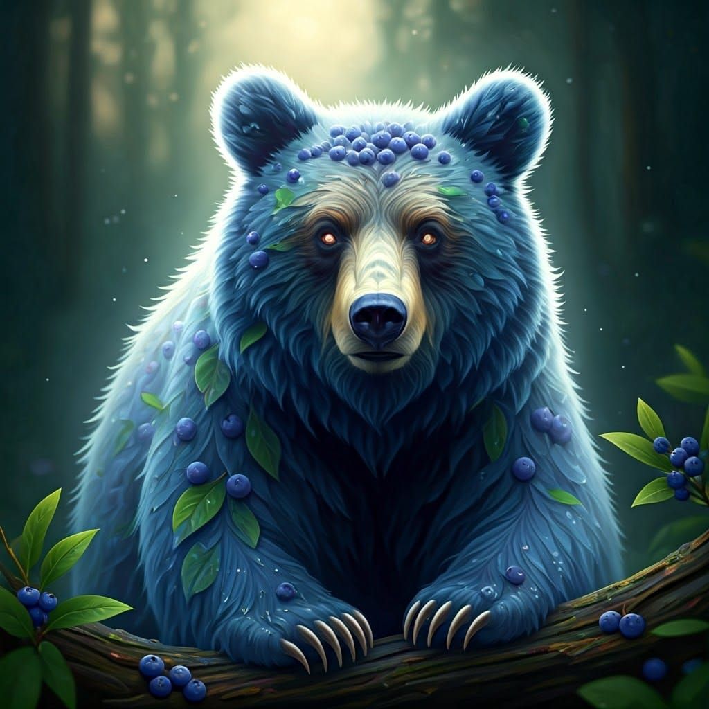Blueberry Bear Fusion in Dreamy Lighting