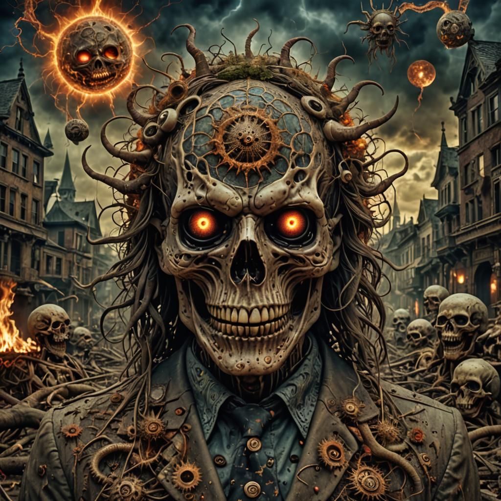 Apocalyptic Demise in Deepdream Photography Style