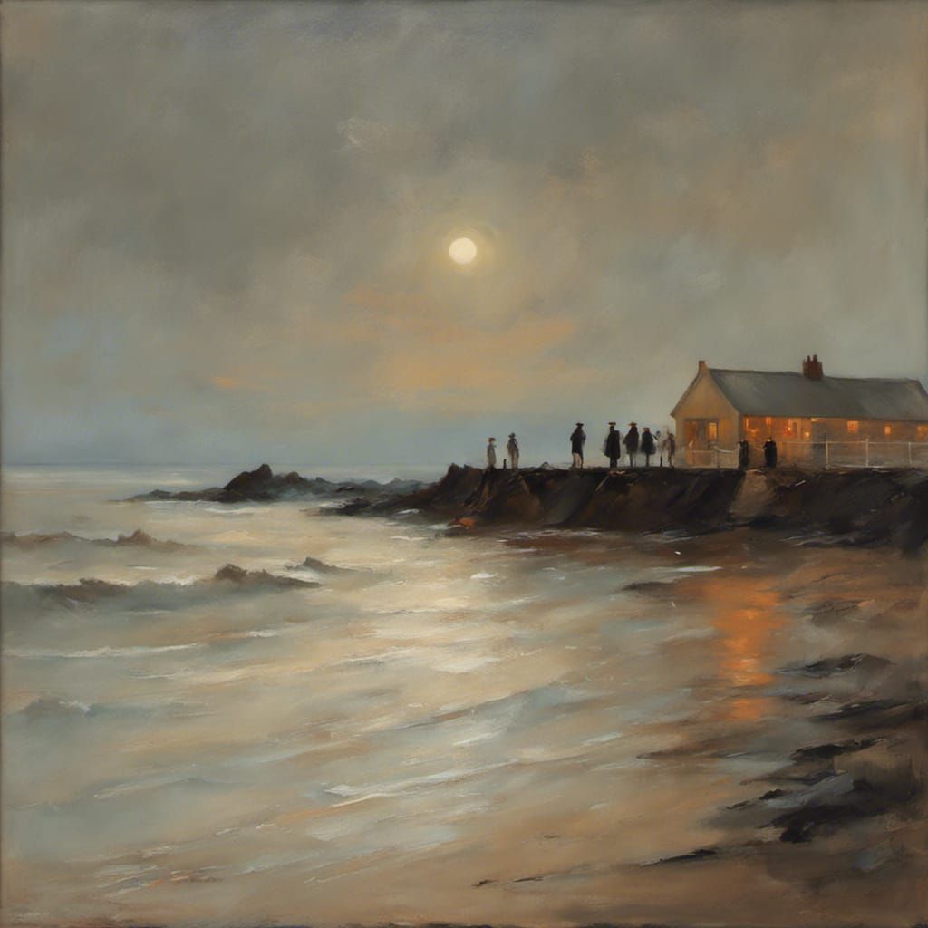 Australian Tonalist Seaside Painting