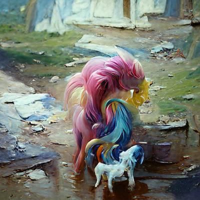 My Little Pony: Oil Painting in Realistic Style