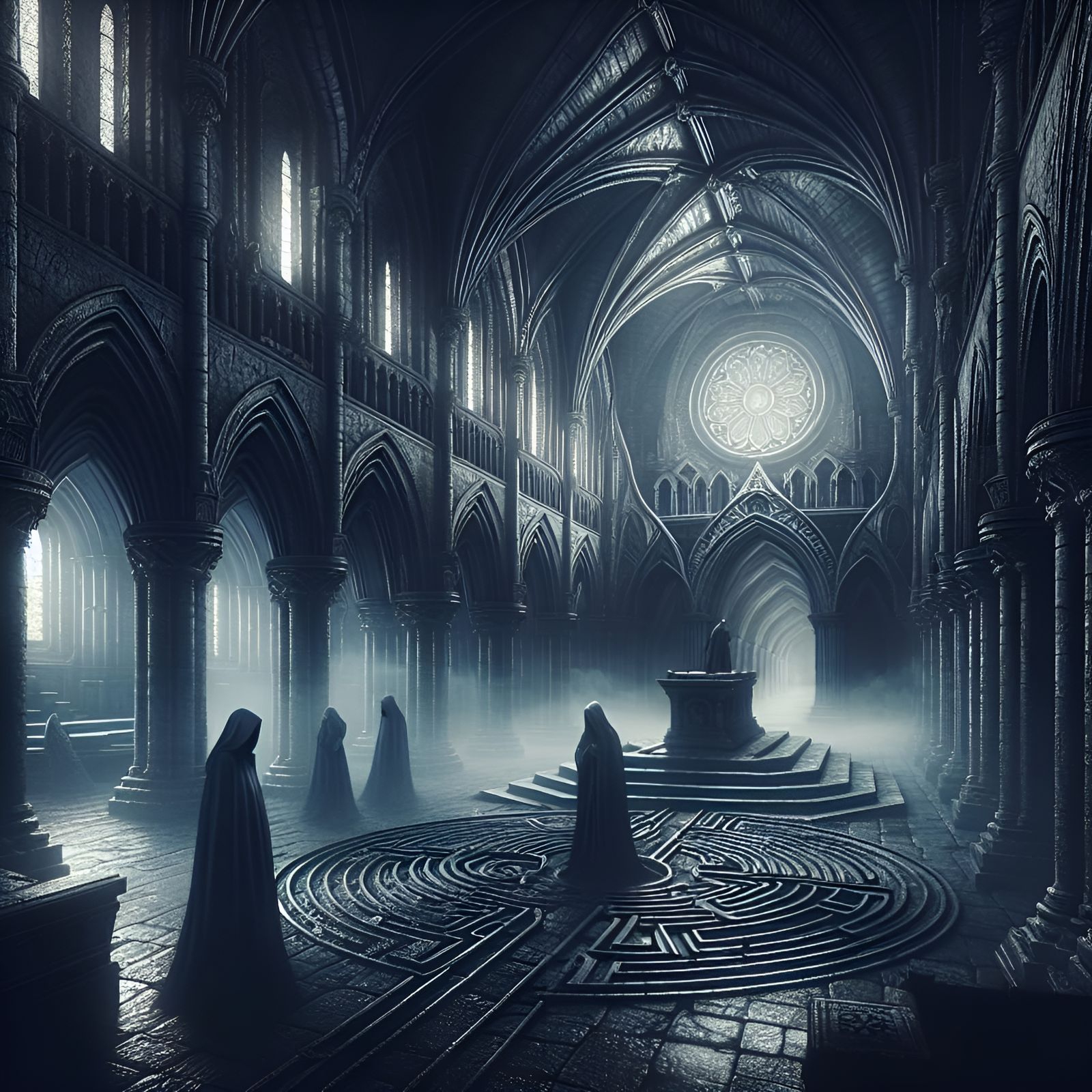 Spiritual. Medieval. Grim. Sacred. Atmosphere. Reverent. Lab...