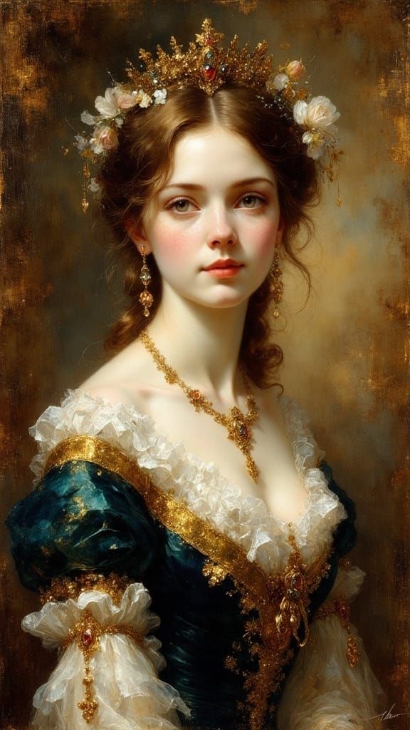 Portrait of an Irish Woman in Ethereal Style