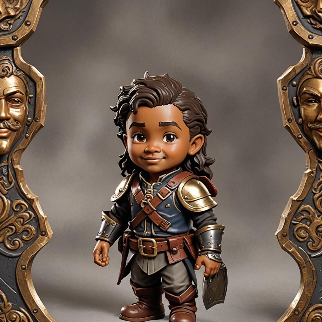 Halfling Swashbuckler with Rapier in Digital Painting Style