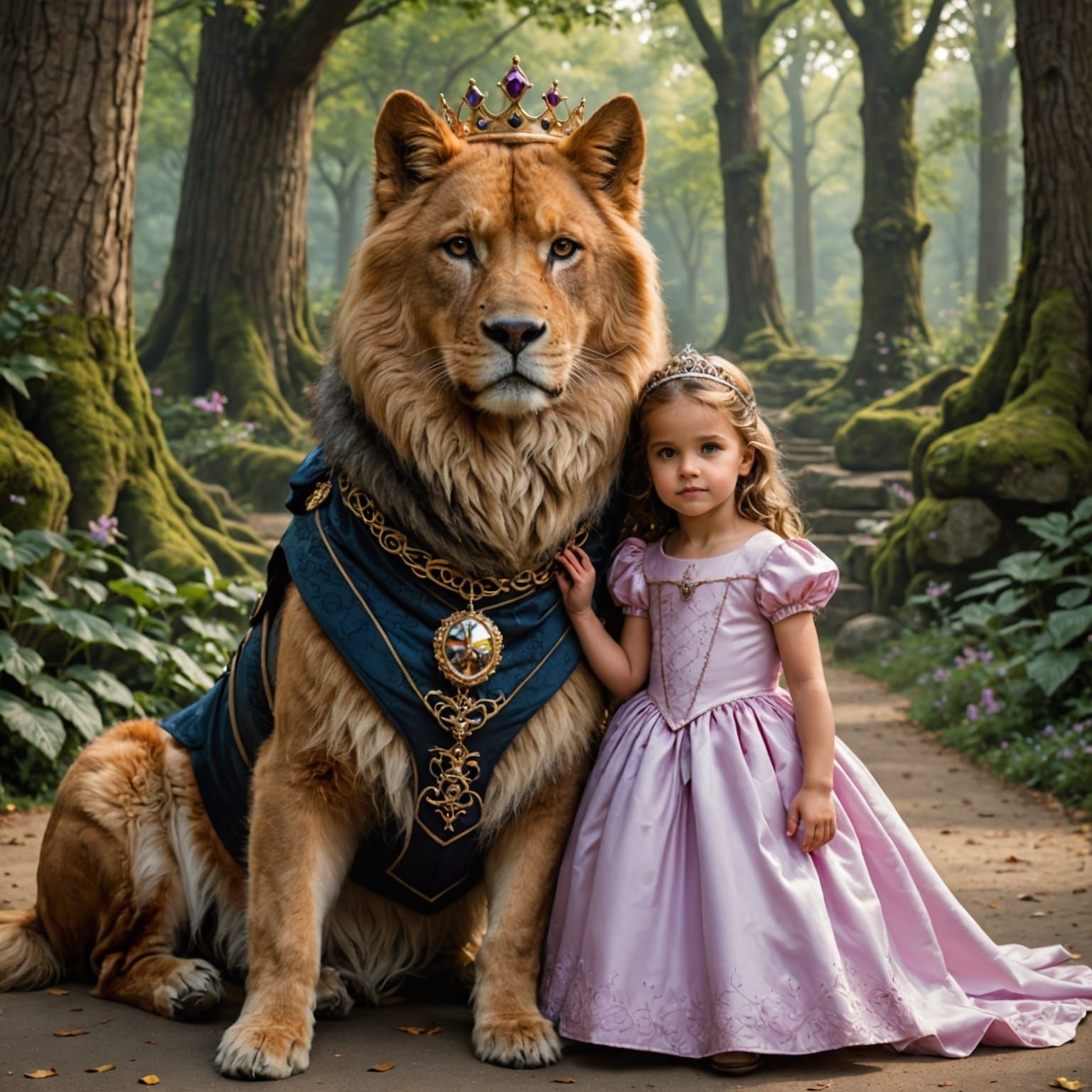 Regal Guardian in a Fantasy Realm