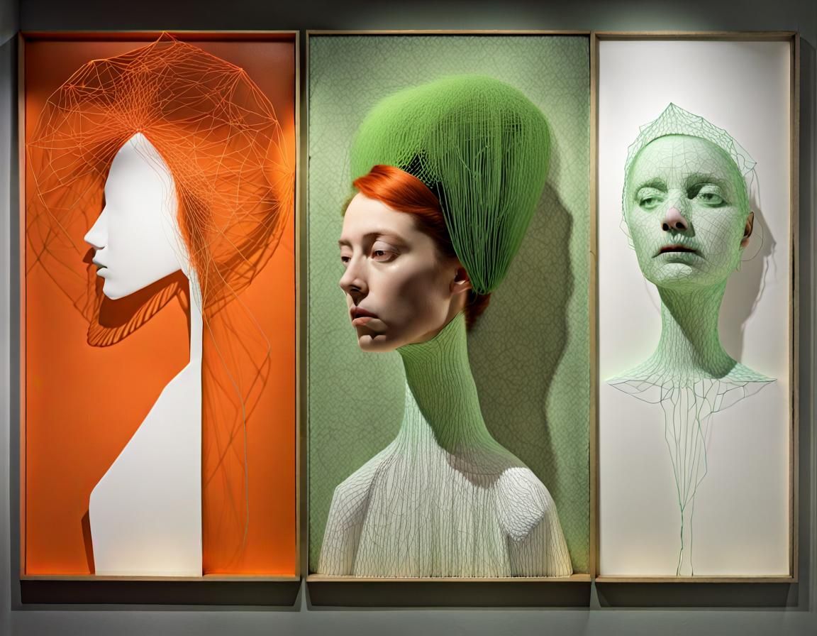 Surreal Portrait of Loneliness in 3D Style