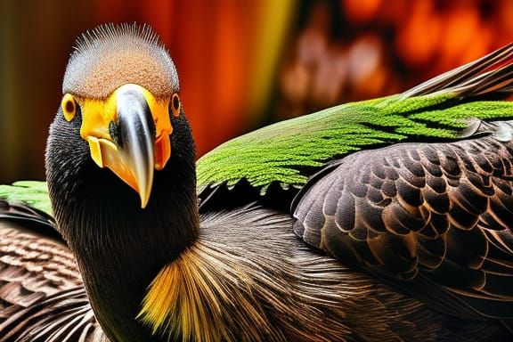 Hyperrealistic Dodo Bird Artwork in Moody Lighting