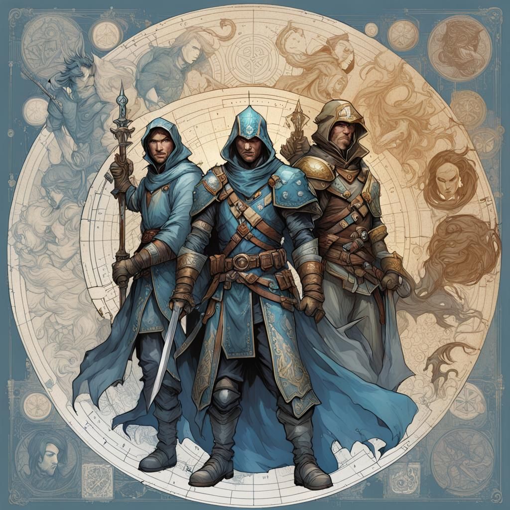 Dungeons and Dragons Blueprint in Digital Art