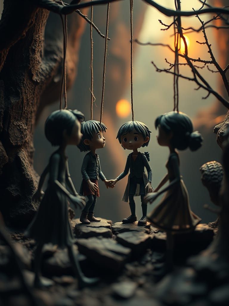 Stop-Motion Claymation Characters in a Dramatic Animated Wor...