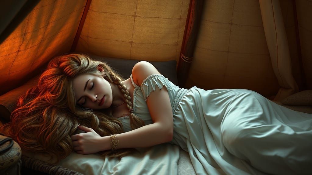 Anglo-Saxon Druid Goddess in Slumber