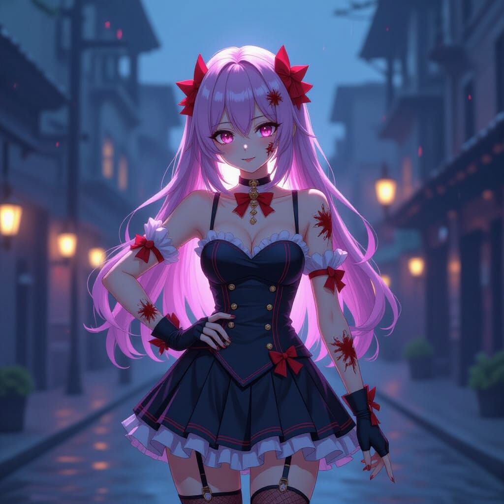 Zombie Prom Night in Detailed 3D Anime Style