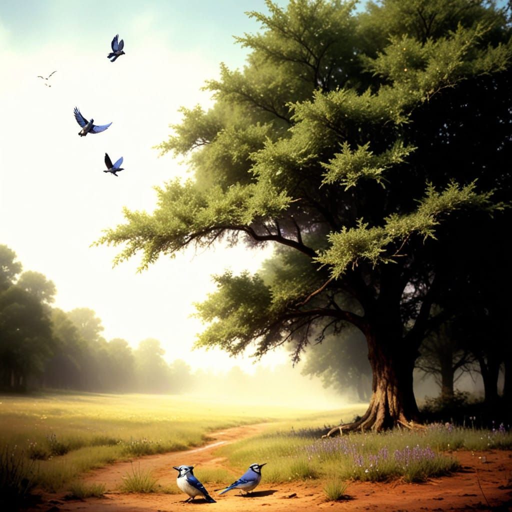 Tiny Purple Bloom Emerges from Chilly May Mud