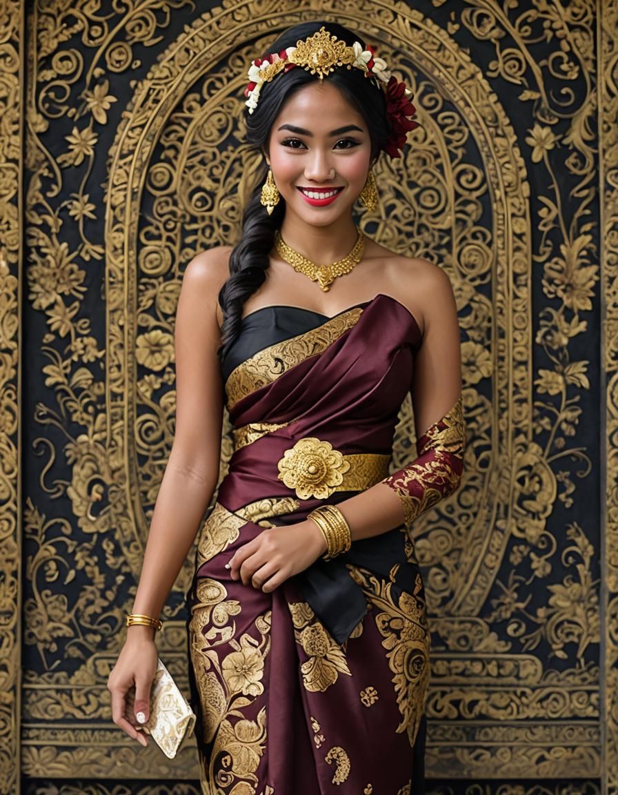 A contemporary Balinese Kebaya Bali ♠️