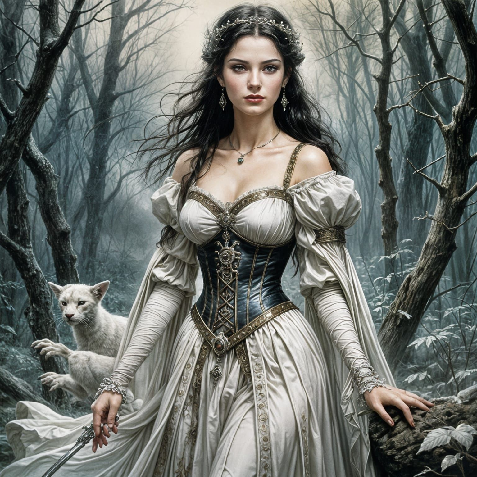 Snow White in Luis Royo Style
