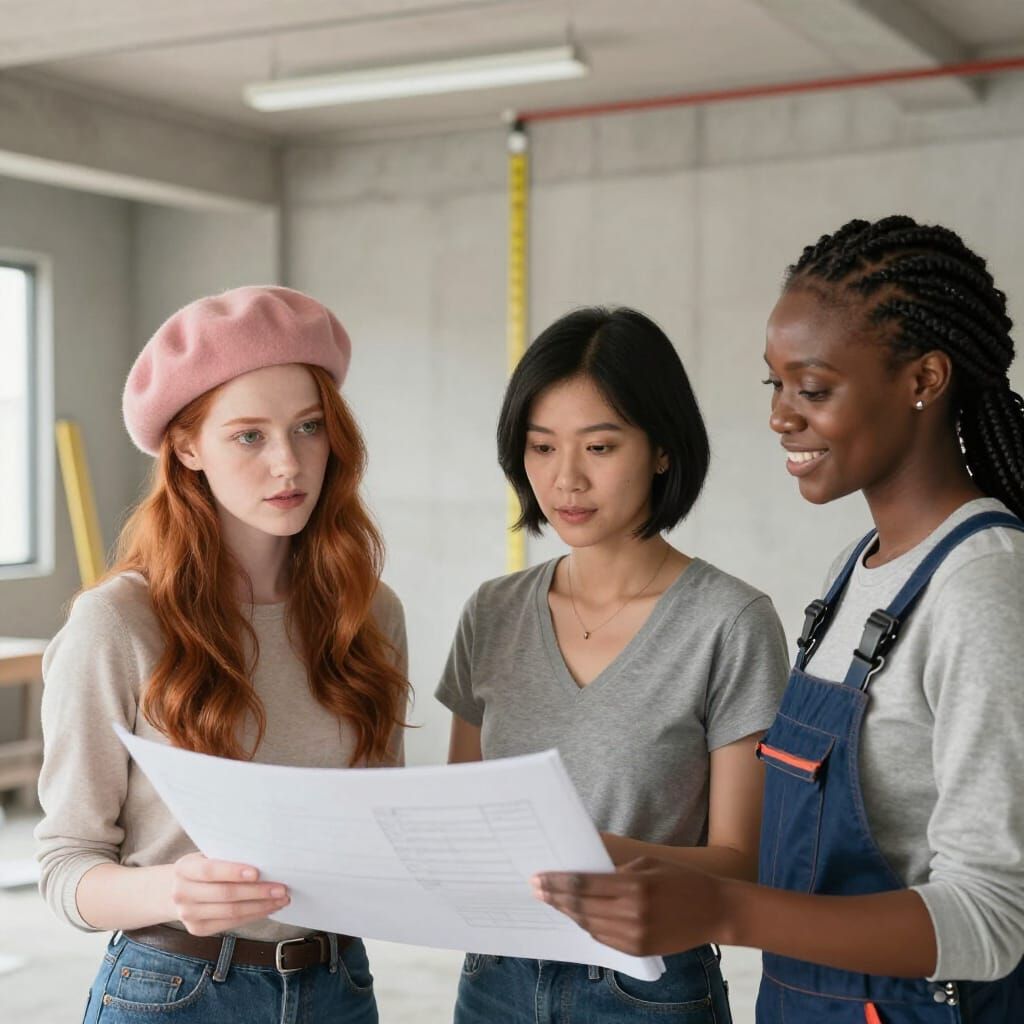 Women Plan Tokyo Shop Renovation in Realistic Style