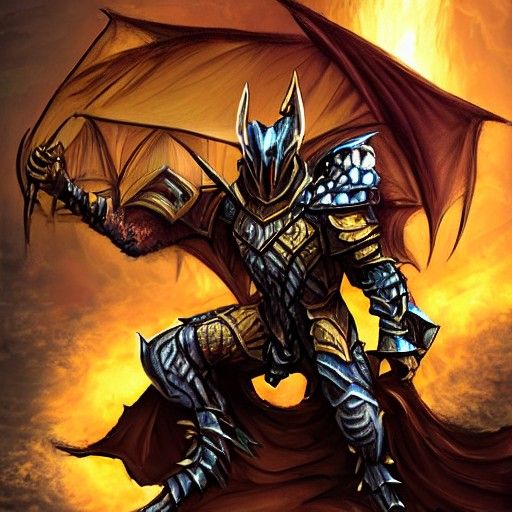 Dragon Knight on Fearsome Dragon