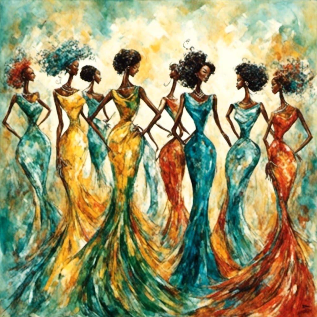 Diverse Women in Solidarity: A Digital Matte Painting