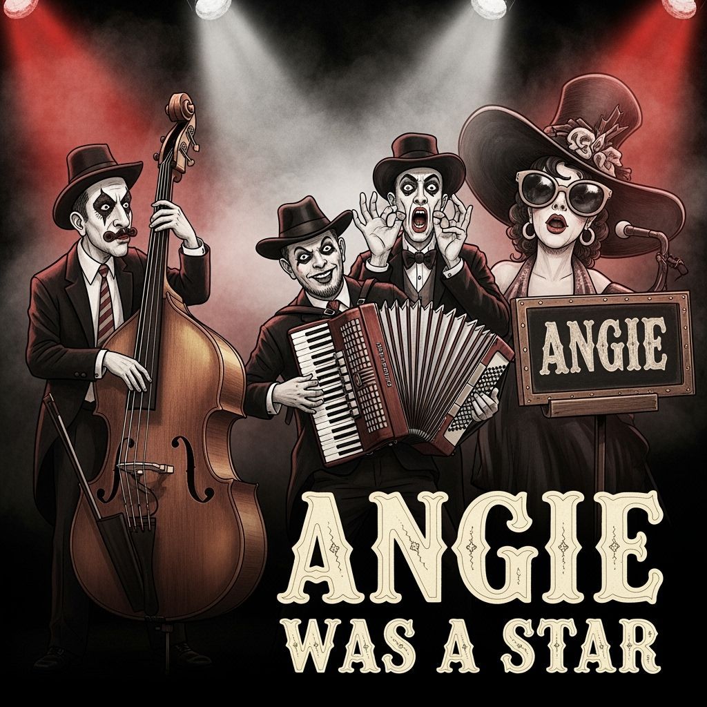 Grotesque Cabaret Band Performance in Gothic Style