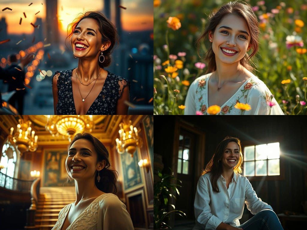 Blossoming Garden in Perfect Harmony