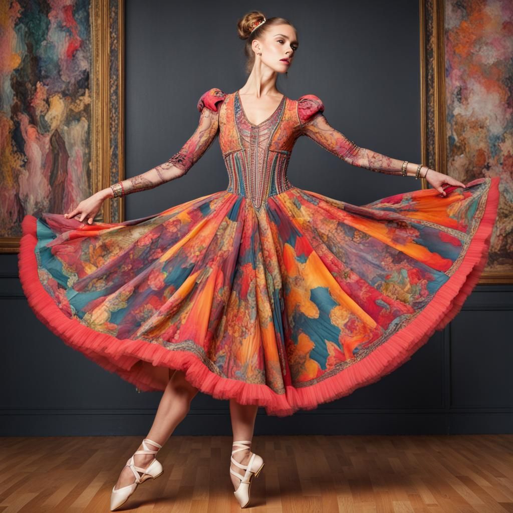 Dancer in Maximalist Style