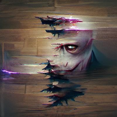 Sinister Split: A Dark and Stylized Composition