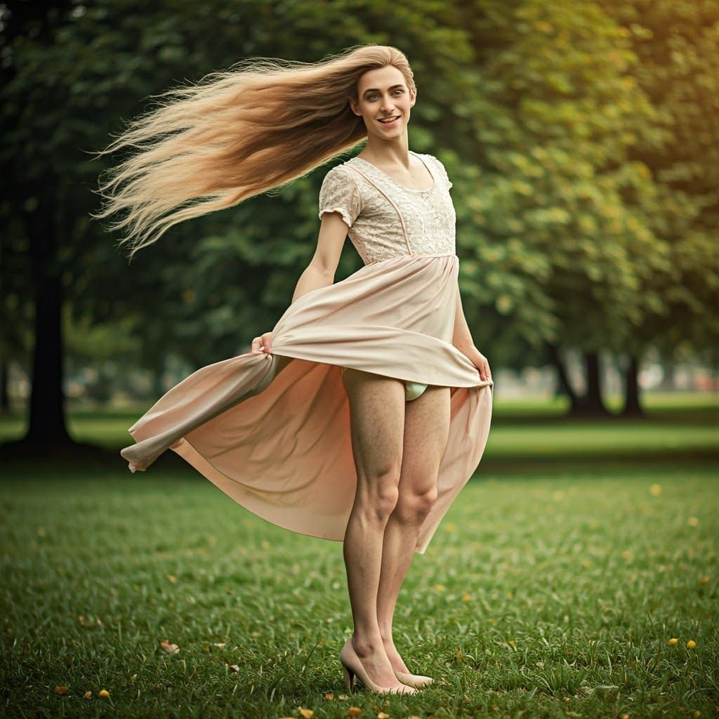 Ethereal Masquerade in Delicate Babyclothes, 35mm Film Still