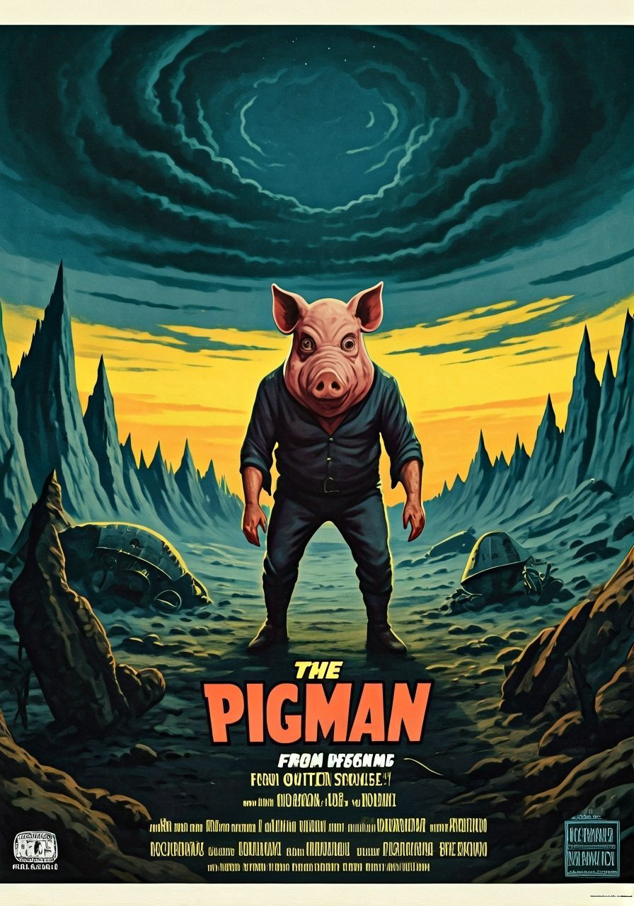 1950s Sci-Fi Film Poster: The Pigman