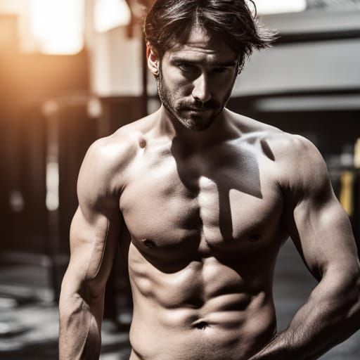 Rugged Man Portrait with Professional Photography Style