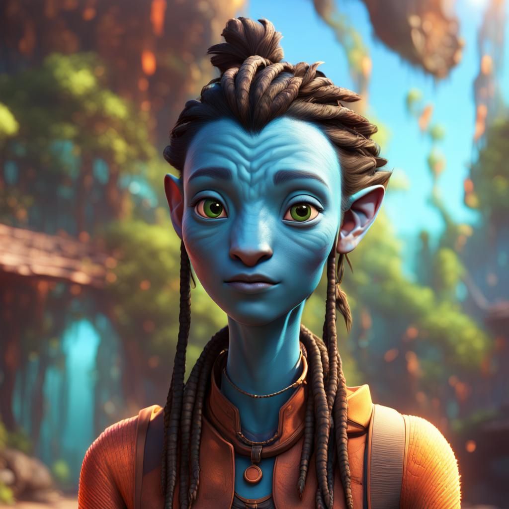 Avatar in Pixar Disney Style 3D Art