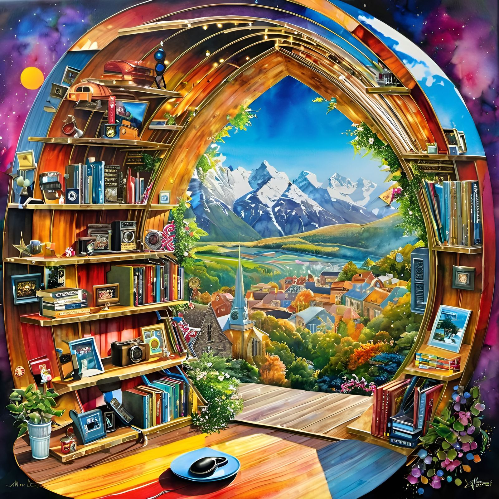 Mixed Media Artwork with Amazing Depth