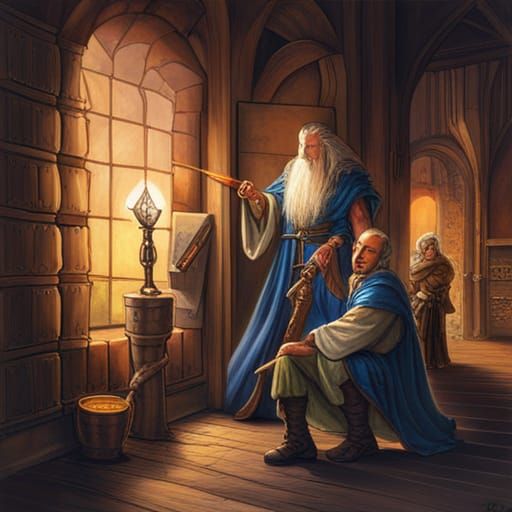 Dragonlance Dungeon Master Fantasy Illustration