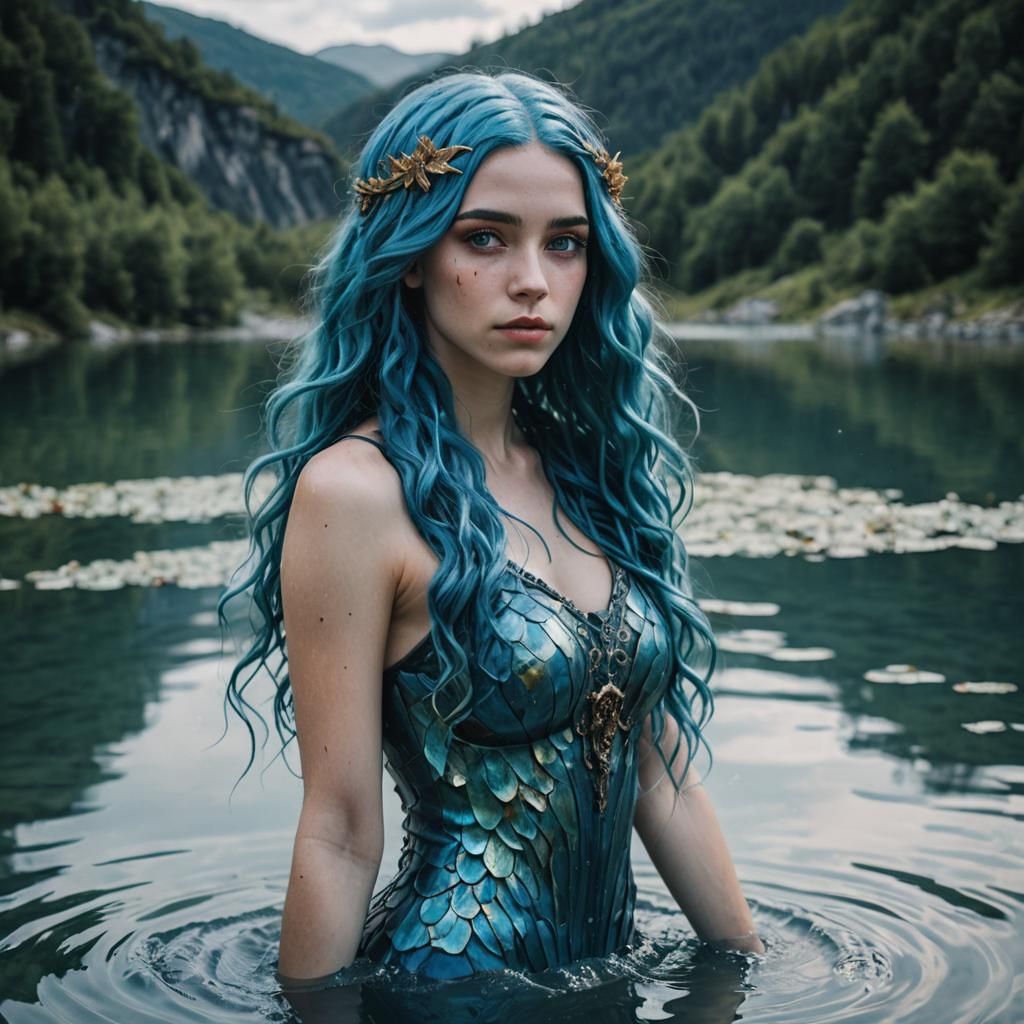 Blue-Haired Nereid: Guardian of the Lake