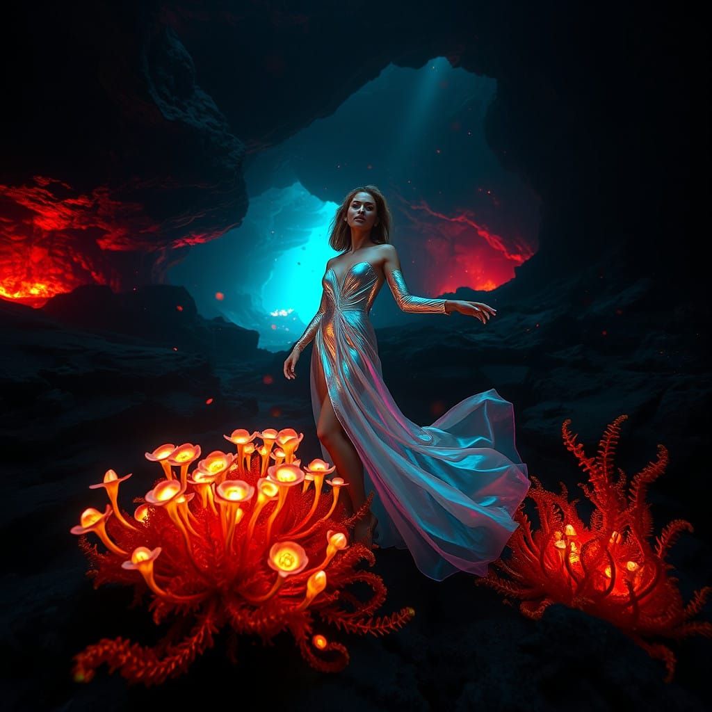 Surreal Submerged Surrenders to Volcanic Dreamscape