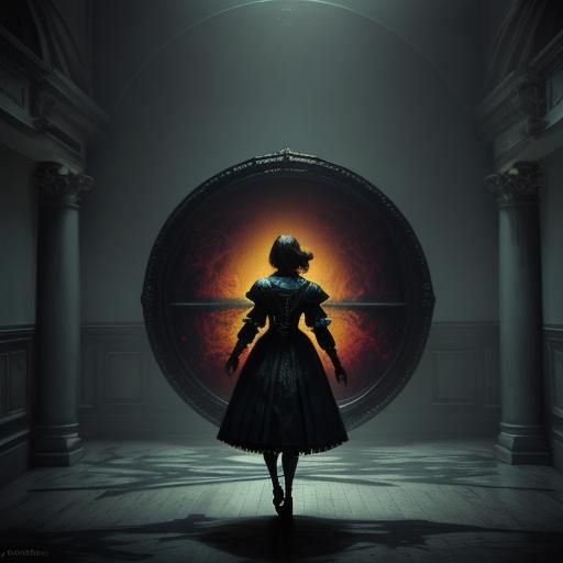 Alice in Wonderland in Asylum: Hyperrealistic Rendering