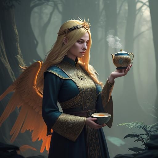 Mystic Tarot Reader with Phoenix Headband