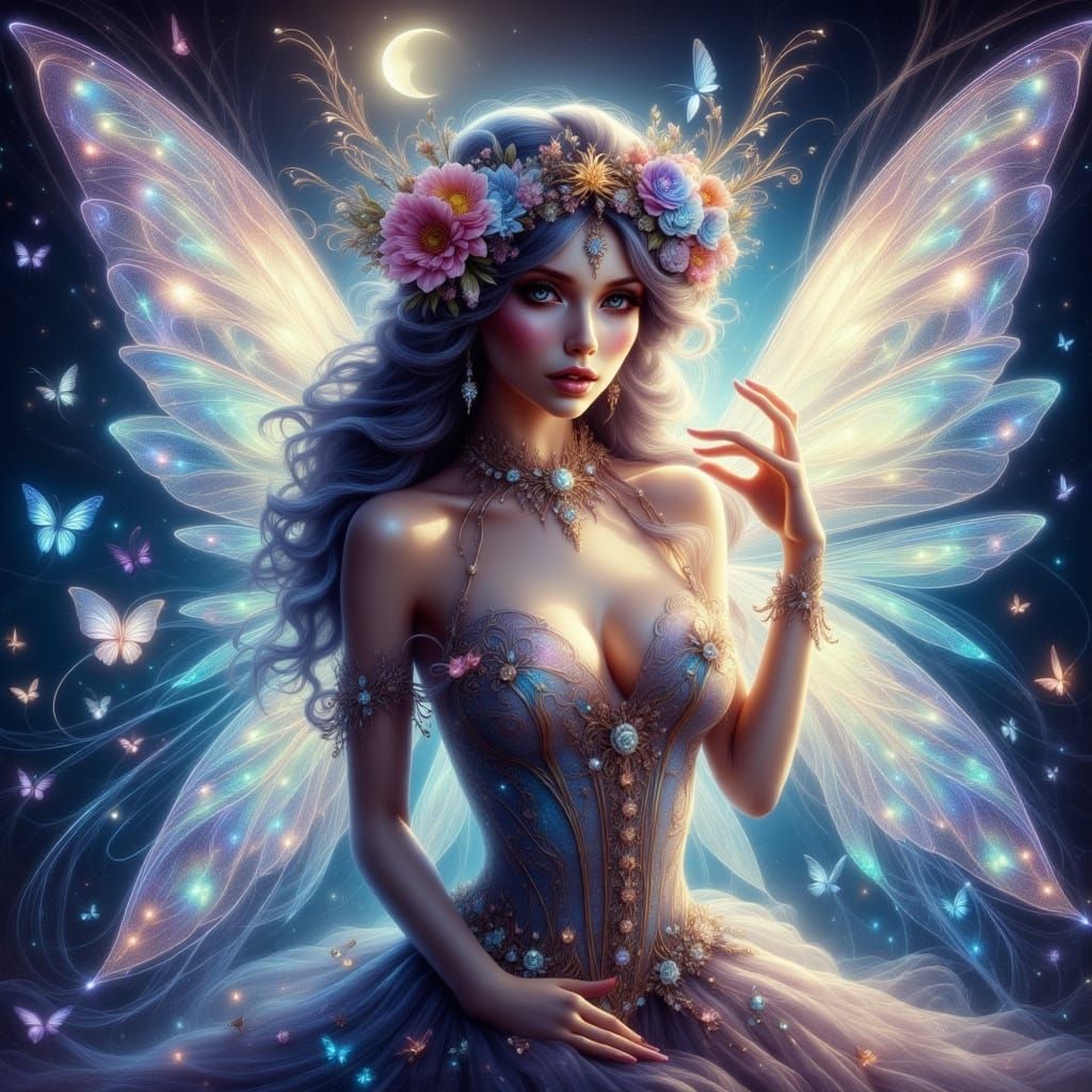 Ethereal Dream Fairy Portrait in 8k Resolution
