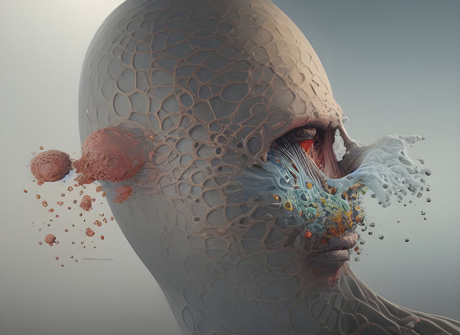 The Sandman Portrait in Hyperrealistic Style