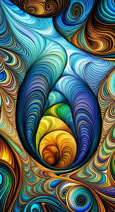 Abstract Fractal Representation of Gemini Spirit