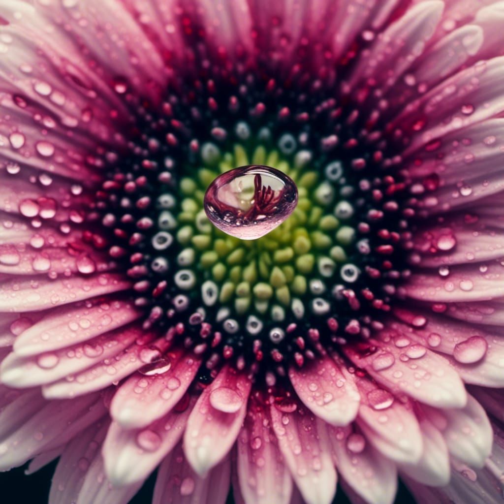 Raindrop's Dance: A Macro Photography Masterpiece