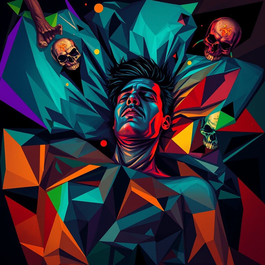 I'm possessed by evil demons that haunt me while I'm sleepin'
I keep dreamin' of death and I'm hearin' people screamin.