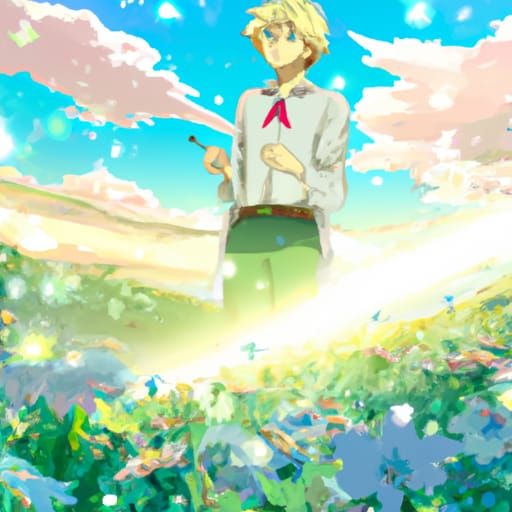 Fairy Prince in Studio Ghibli Anime Style