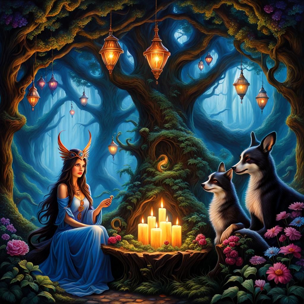 Enchanted Fantasy Colonization in Illustrative Style