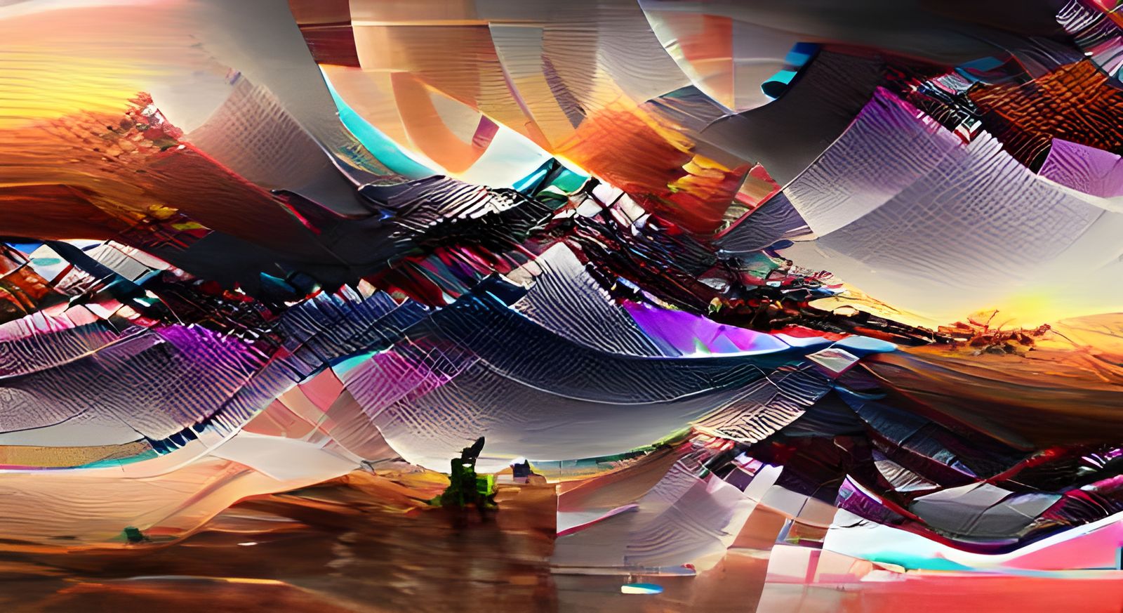 Colorful Widescreen Abstract Design